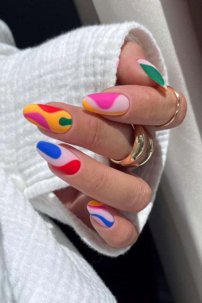 Matte Visual Idea Matte Visual Idea — Abstract Nails