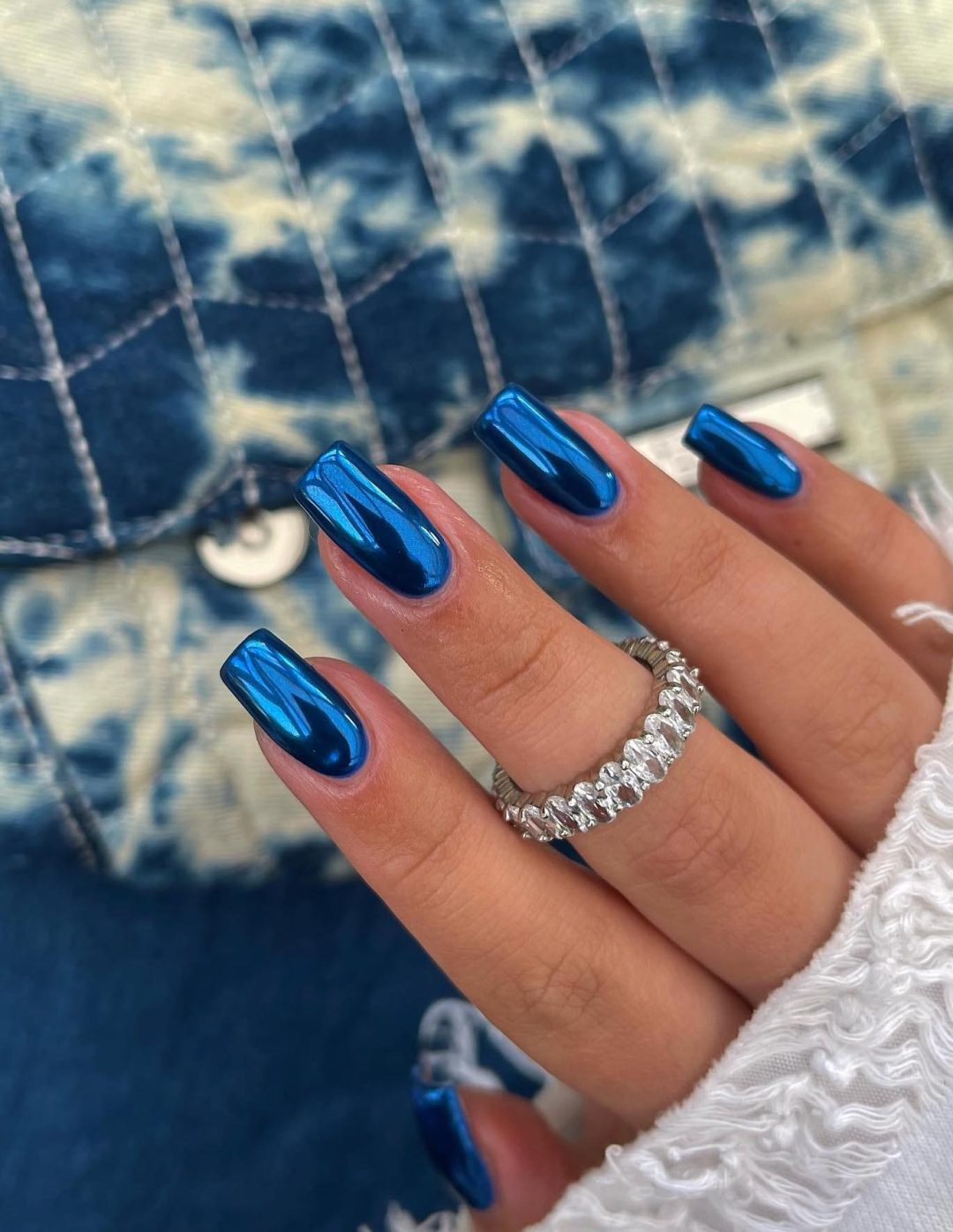 Chrome Visual Idea Chrome Visual Idea — Royal Blue Nails