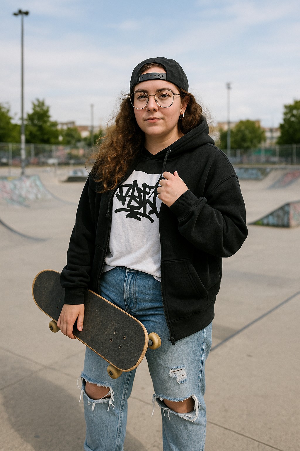 Graphic Hoodie and Ripped Jeans: The Quintessential Skater Uniform Graphic Hoodie and Ripped Jeans: The Quintessential Skater Uniform — Skater Outfits