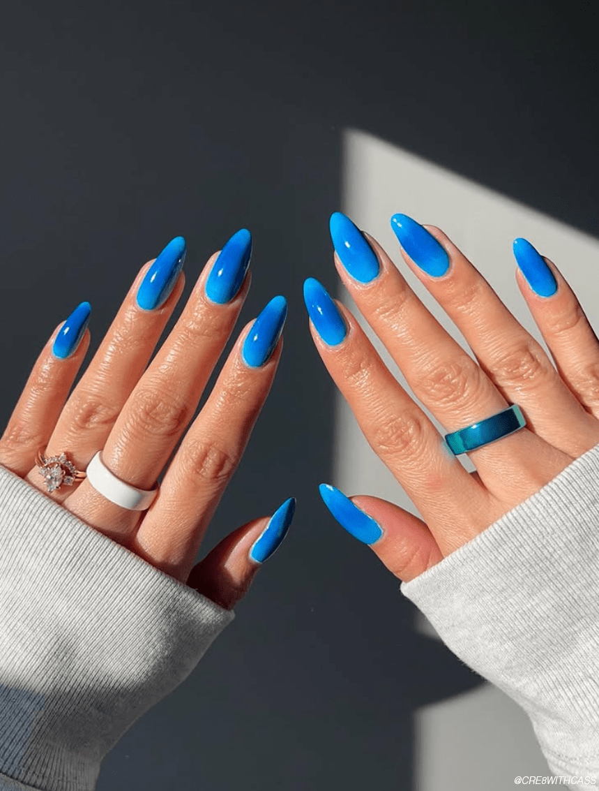Pool Blue Nails Are This Summer's Hottest Trend - Bangstyle - House of Hair Inspiration