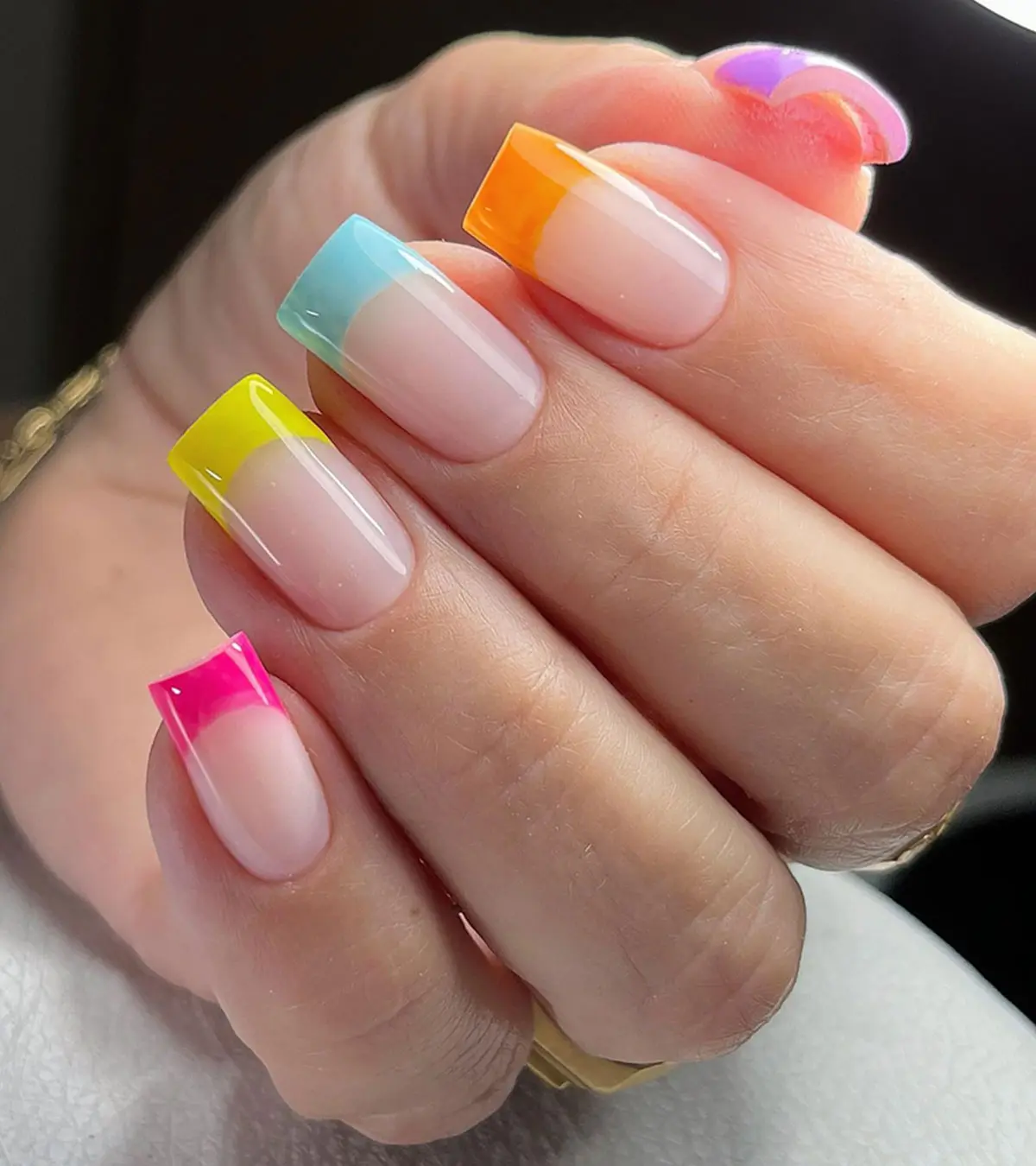 Color Blocking On Tips Visual Idea Color Blocking On Tips Visual Idea — Easy Nail Designs