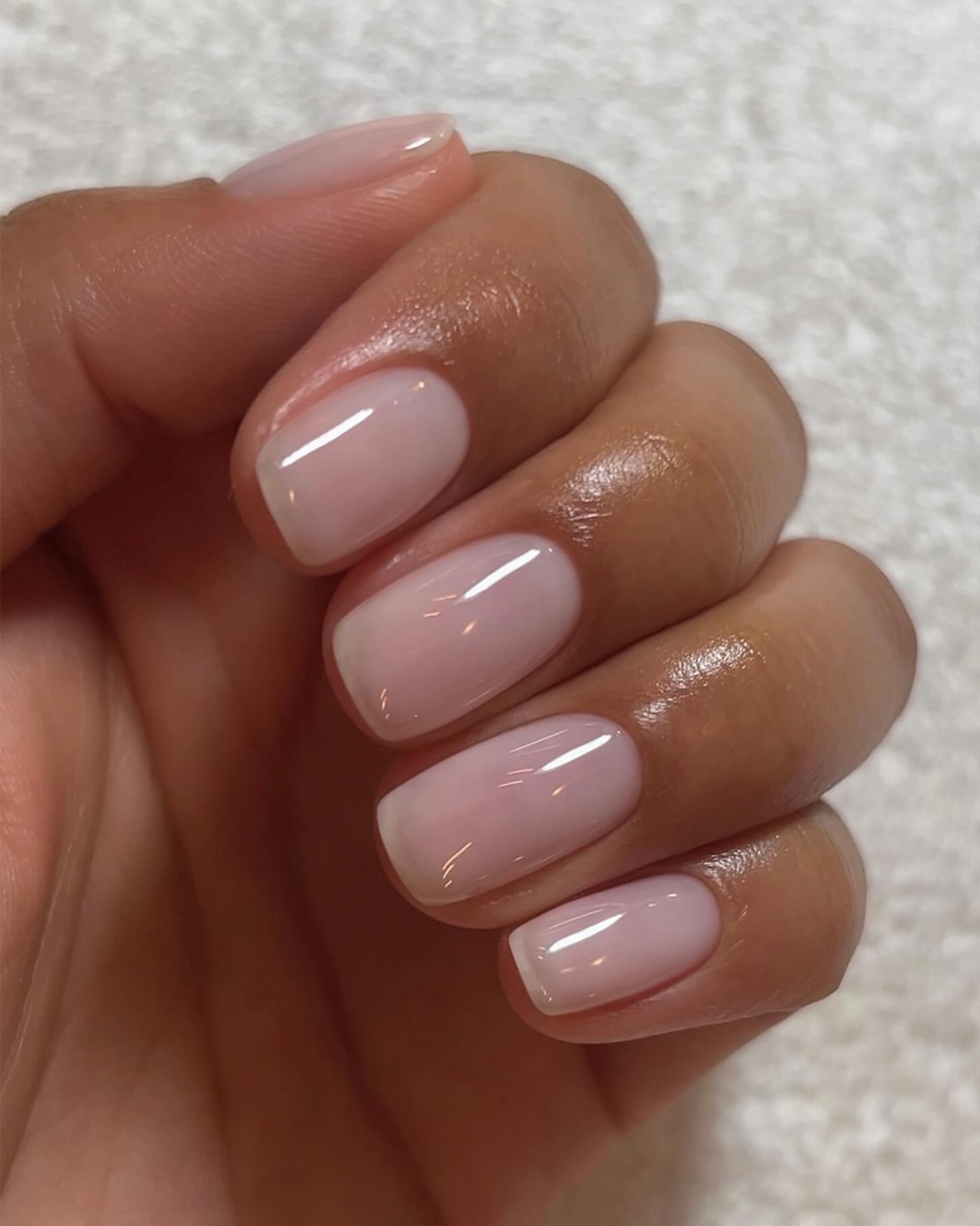 Sheer Milky Pink Squoval Sheer Milky Pink Squoval — Squoval Nails
