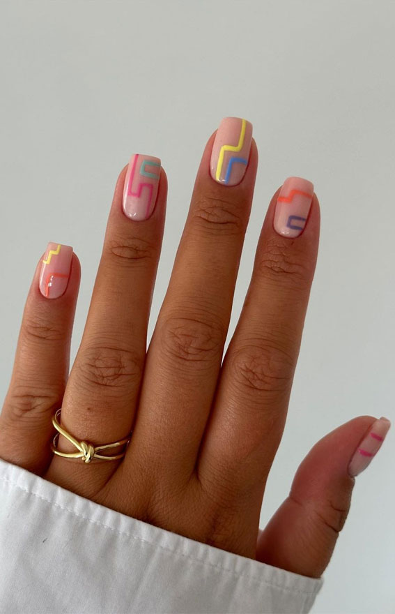Neutral Visual Idea Neutral Visual Idea — Abstract Nails