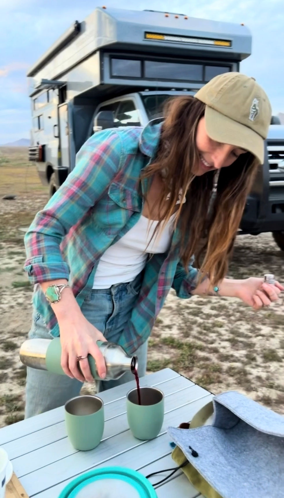 Layered Plaid Shirt for a Casual Camping Scene Layered Plaid Shirt for a Casual Camping Scene — Camping Outfits