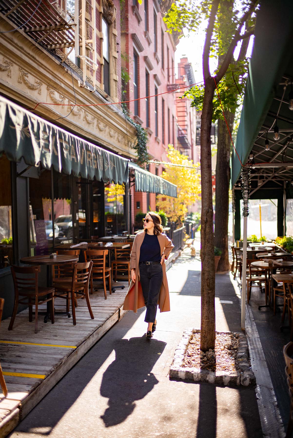 Sophisticated Camel Coat for Autumn City Strolls — New York Outfits