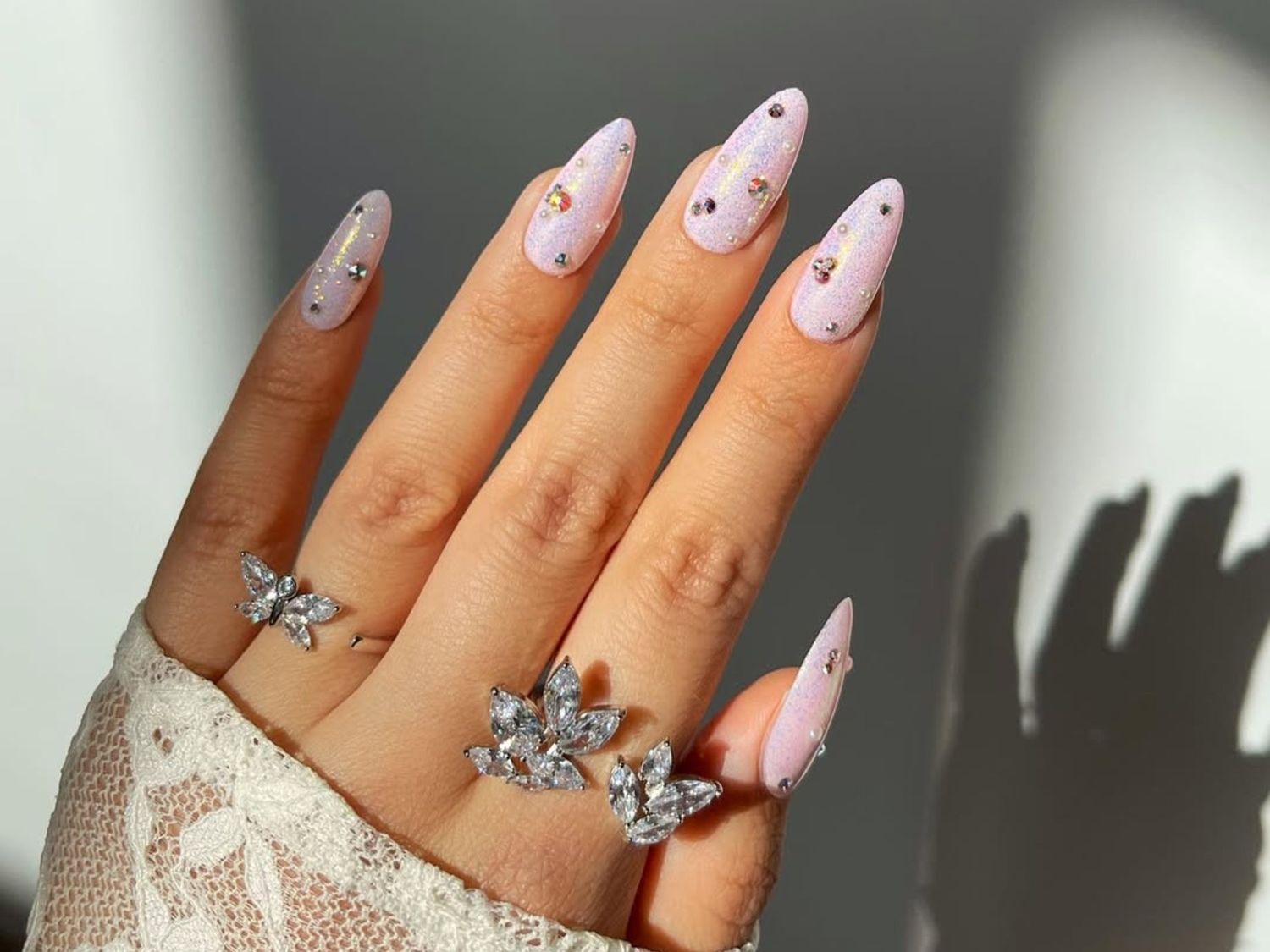 Glossy Glitter Visual Idea Glossy Glitter Visual Idea — Nails for Women Over 50