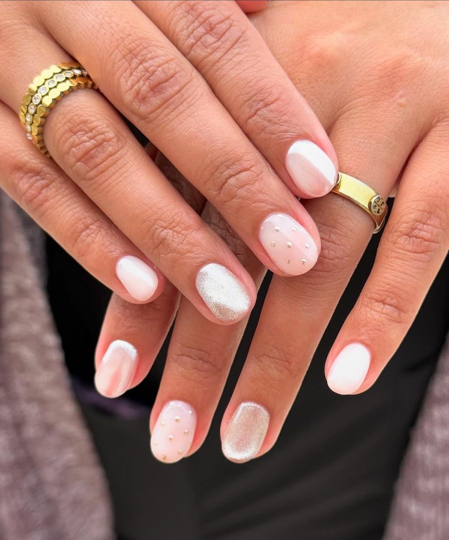 Glossy Shimmer Visual Idea — Minimalist Nails