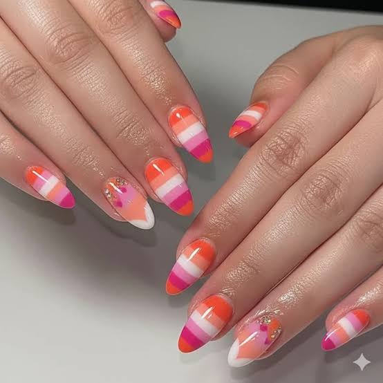 Glossy Visual Idea — Acrylic Nails