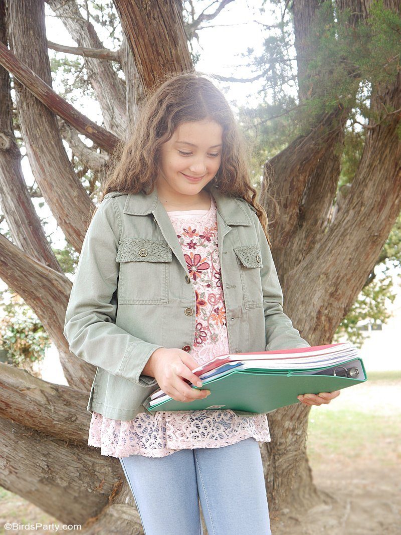 Utility Jacket over Floral Peplum Top with Skinny Jeans — School Outfits