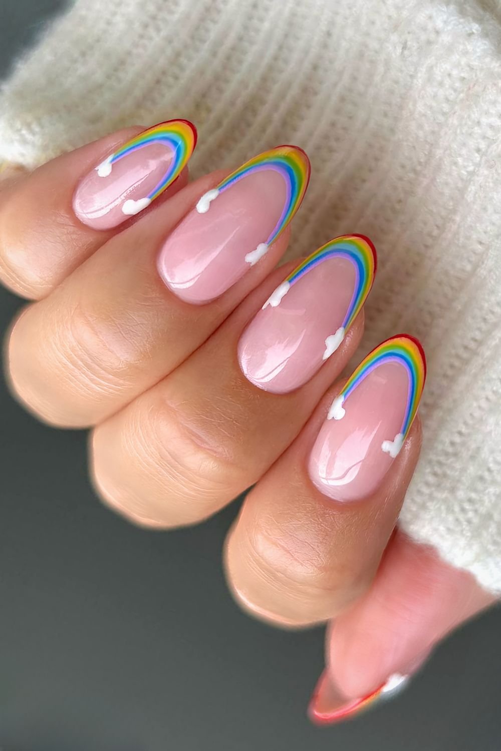 20 Fun and Cute Rainbow Nail Ideas You Can Wear This Summer