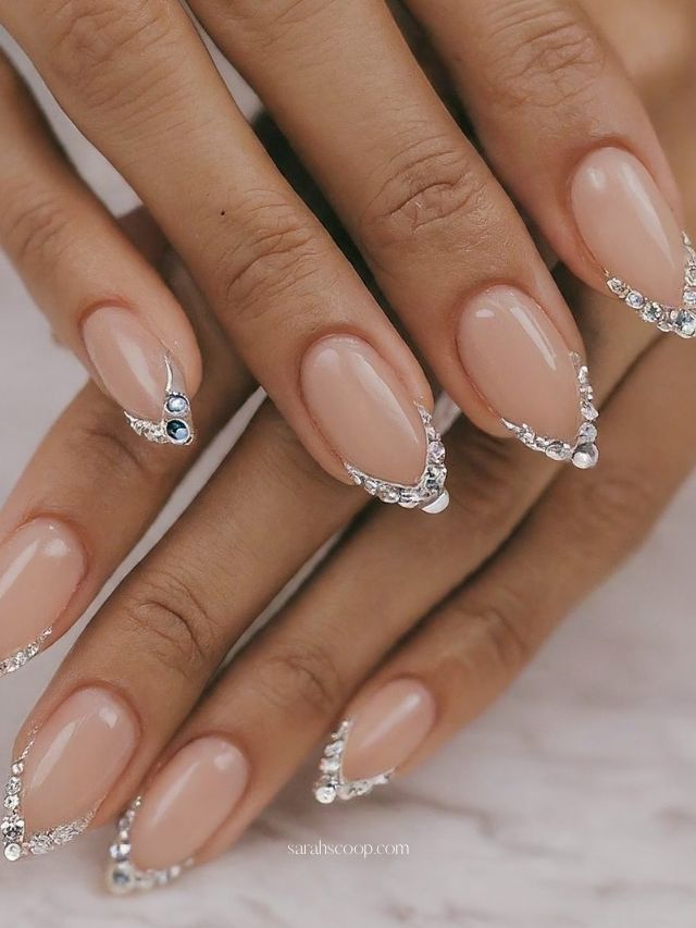 Evening Formal Visual Idea Evening Formal Visual Idea — Rhinestone Nails