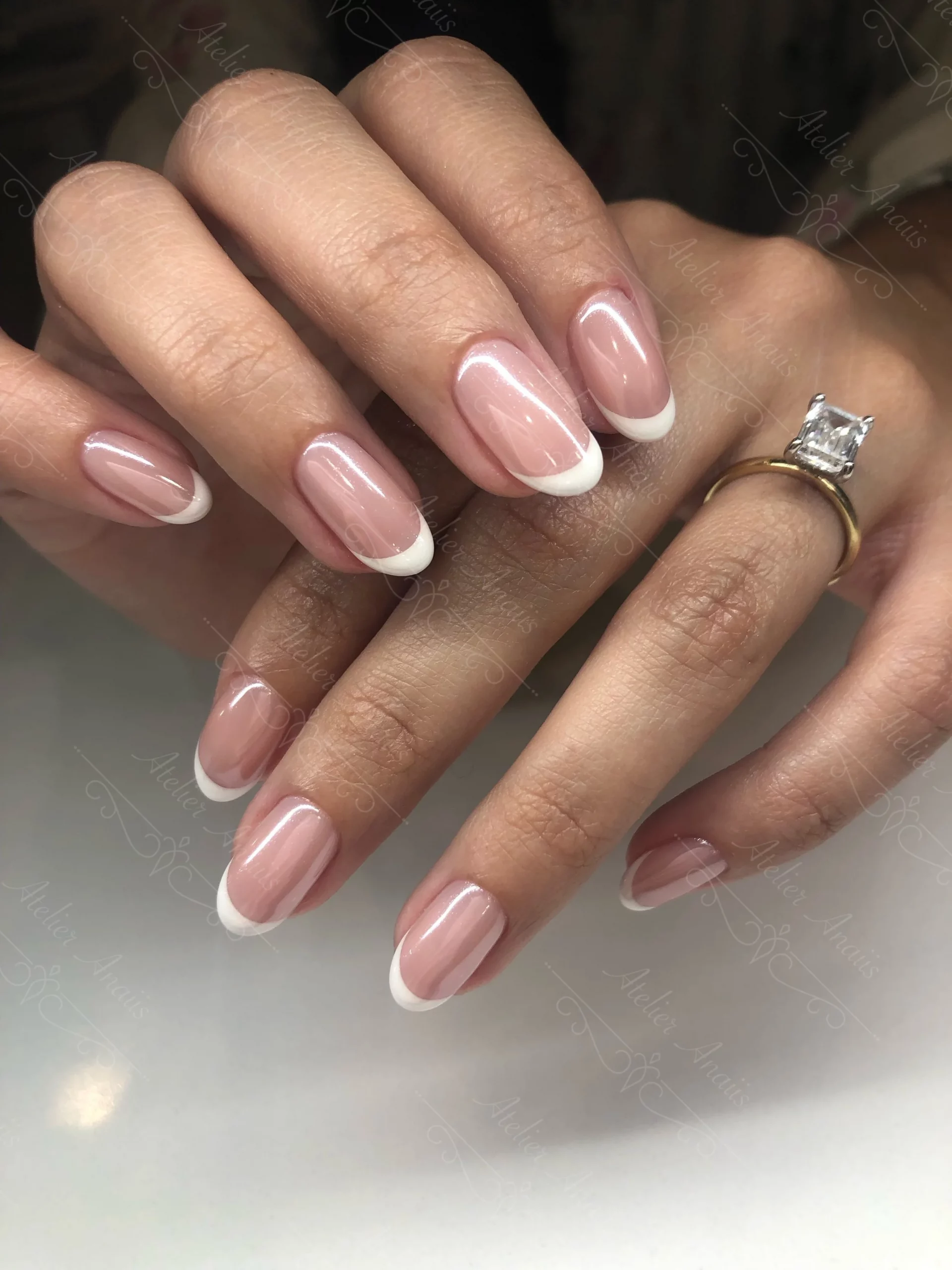 Classic French Tips Visual Idea — French Tip Nails