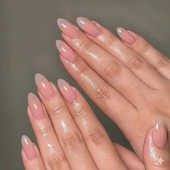 Glass Skin Sheer Milky Pink Glass Skin Sheer Milky Pink — Clean Girl Nails