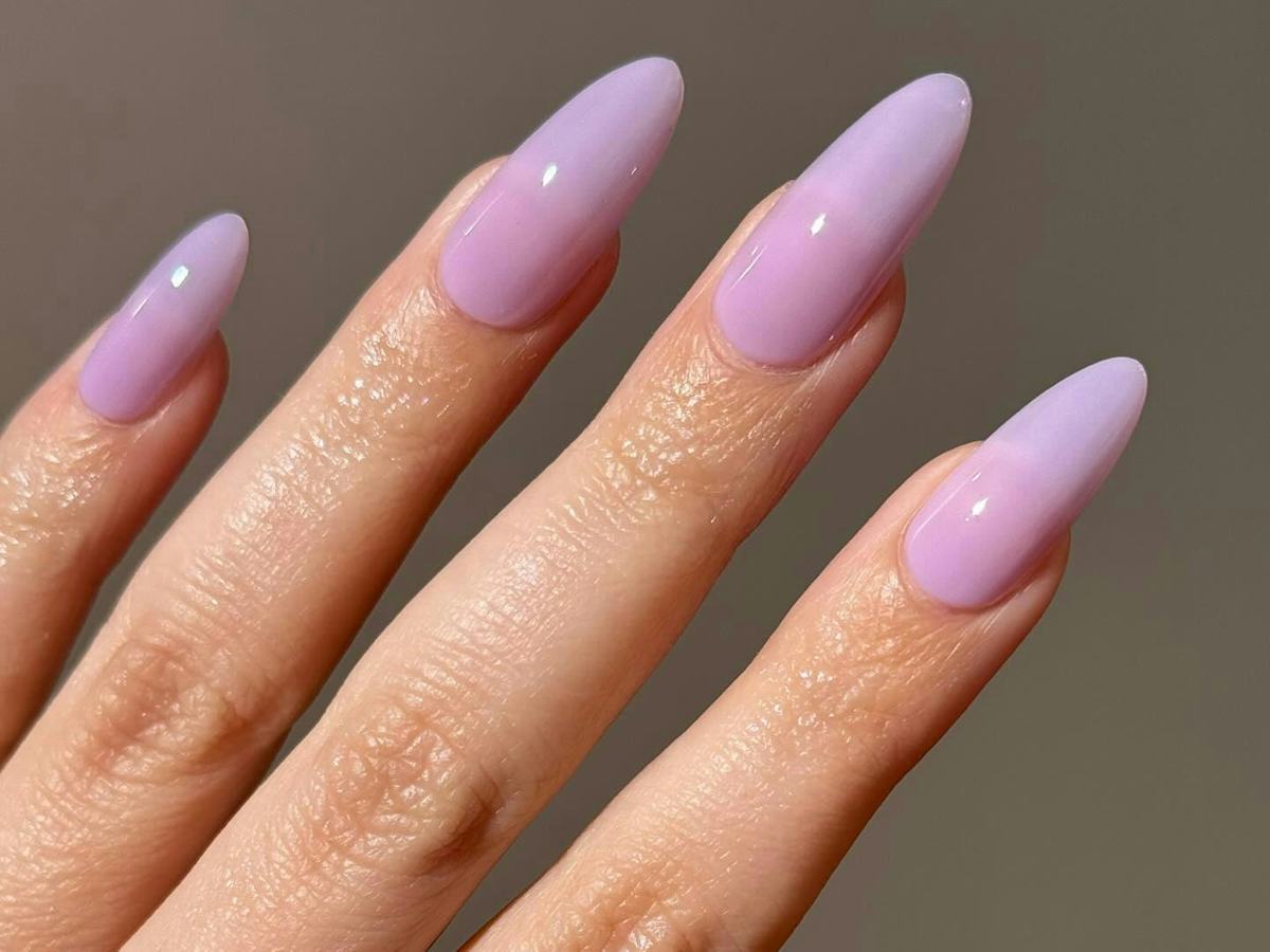 Lavender to Pink Ombre Stilettos Lavender to Pink Ombre Stilettos — Lavender Nails