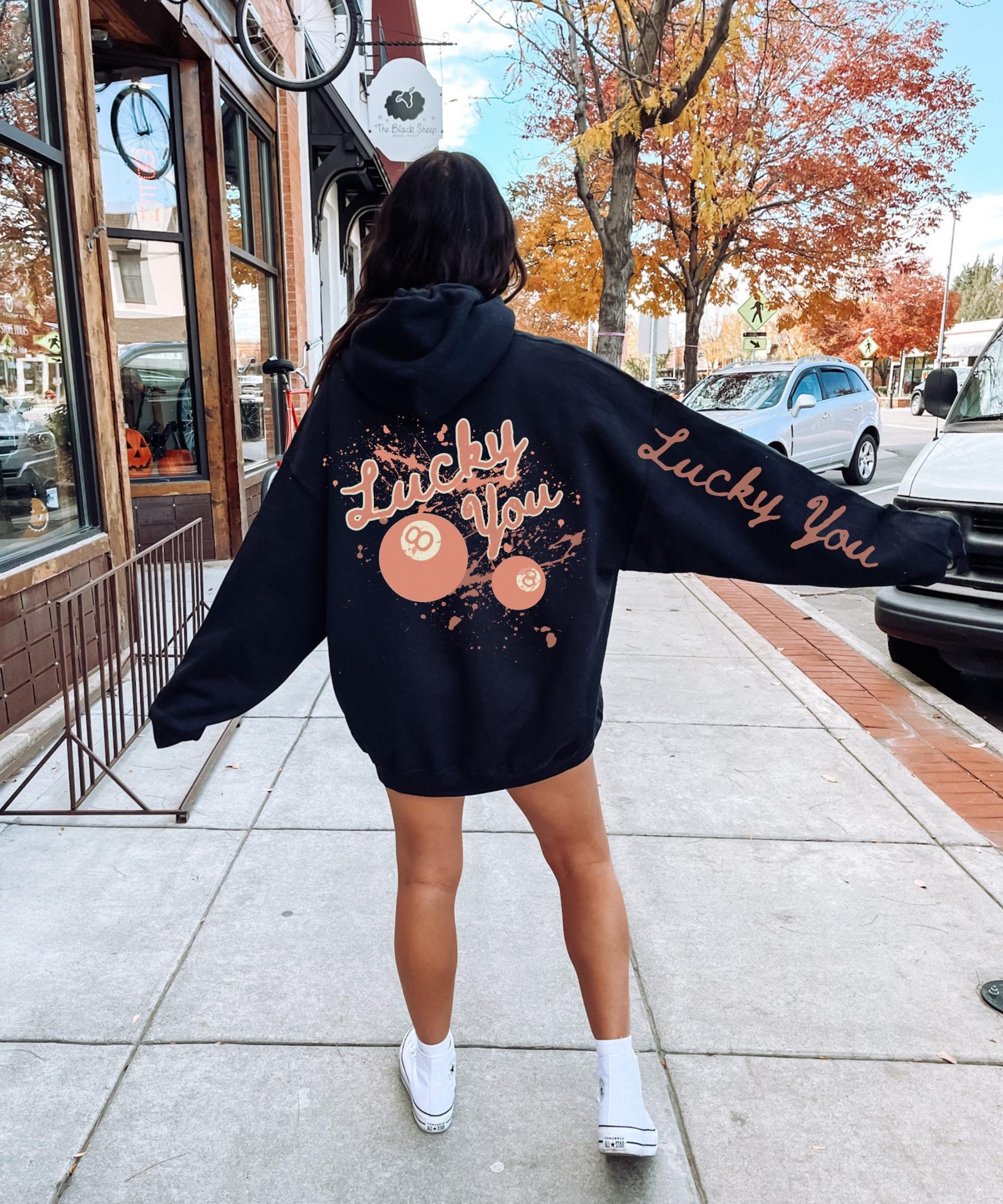 Graphic Hoodie and Sneakers: The Ultimate Casual Downtown Graphic Hoodie and Sneakers: The Ultimate Casual Downtown — Downtown Girl Outfits