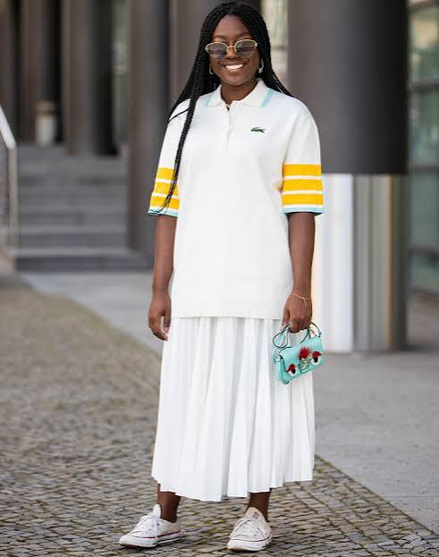 Preppy Polish: White Polo and Pleated Skirt Preppy Polish: White Polo and Pleated Skirt — Country Club Outfits