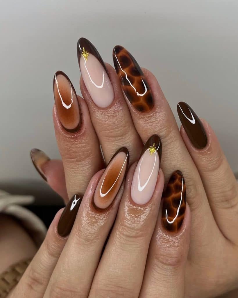 Fall Visual Idea Fall Visual Idea — Brown Nails