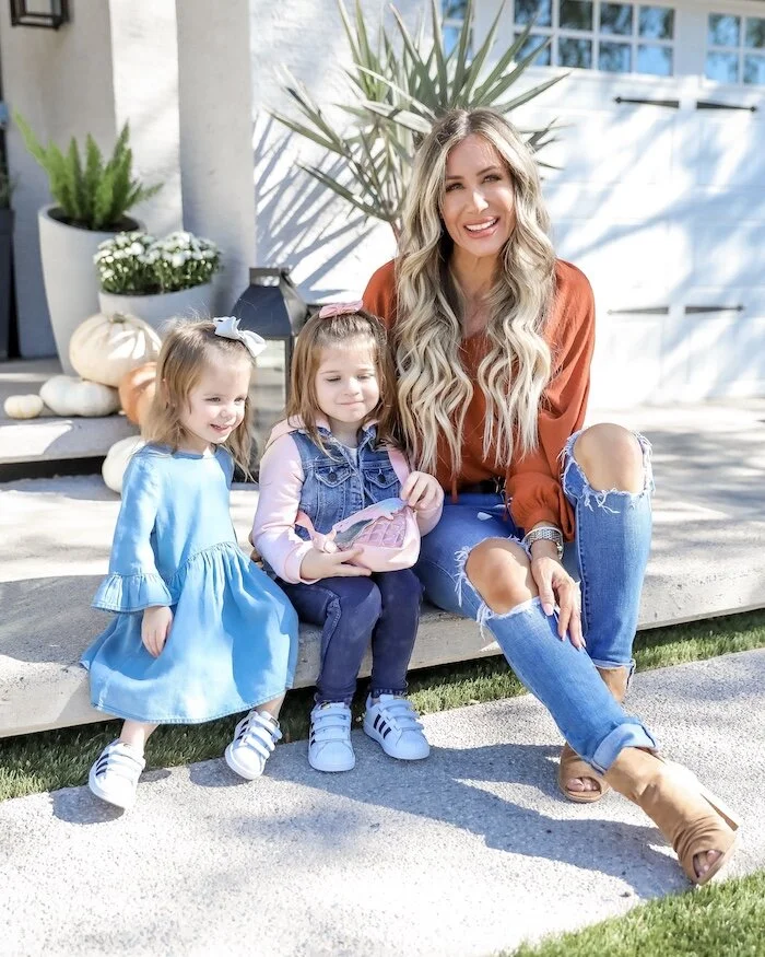 Denim Vest and Pink Shirt for a Casual Kid's Picture Day Denim Vest and Pink Shirt for a Casual Kid's Picture Day — Picture Day Outfits