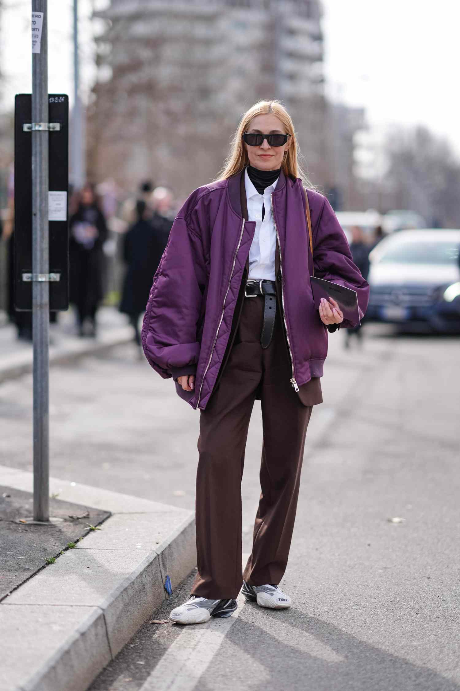 Street Style Outfit Idea Street Style Outfit Idea — Purple Outfits