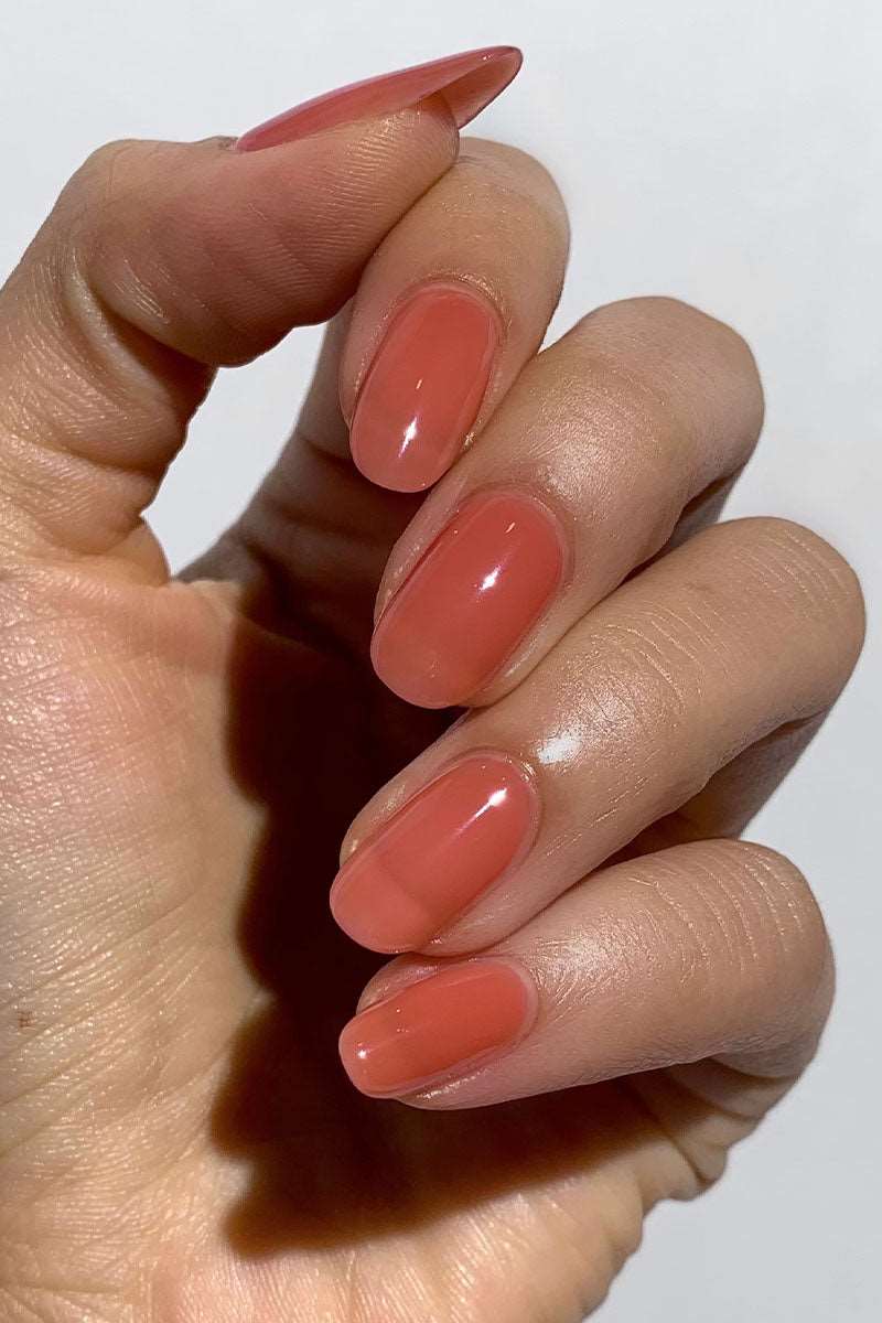 Jelly Glossy Visual Idea Jelly Glossy Visual Idea — Coral Nails