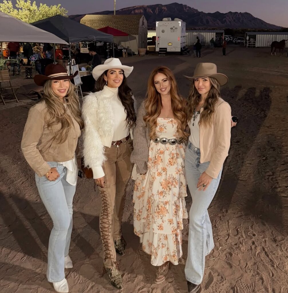 Diverse Western Styles: Suede Jackets, Denim, and Knitwear — Rodeo Outfits