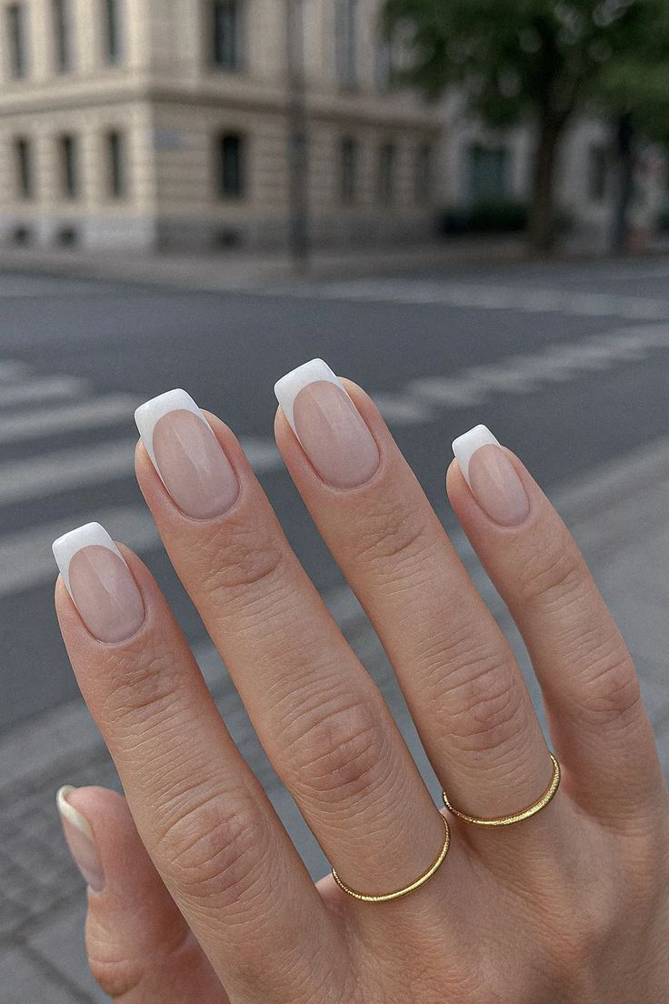 French Tips On All Fingernails Visual Idea French Tips On All Fingernails Visual Idea — Old Money Nails
