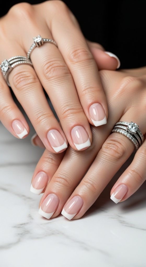 Timeless Classic French Short Square — Nails for Women Over 40