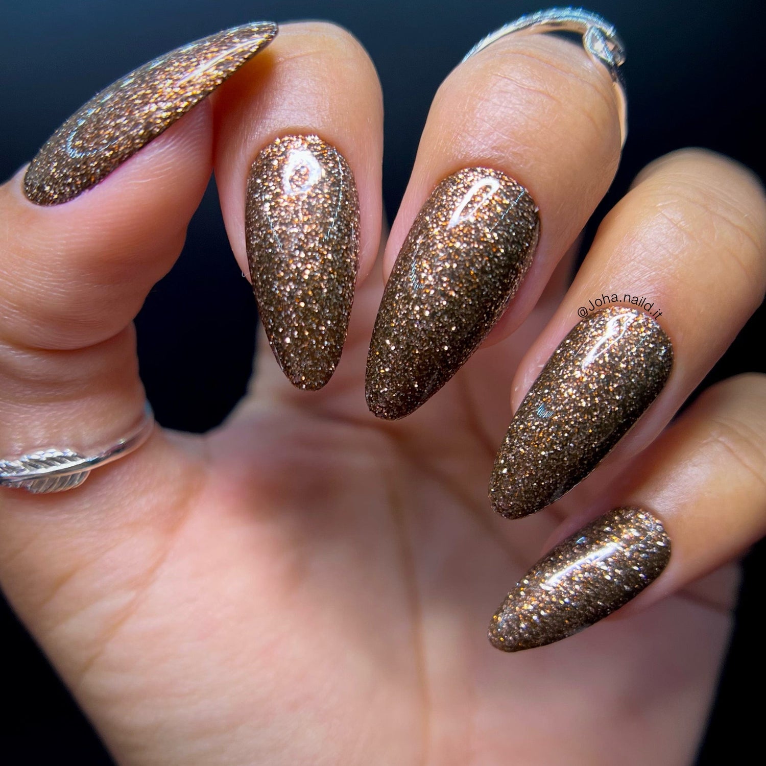 Full Glitter Coverage Visual Idea — Glitter Nails