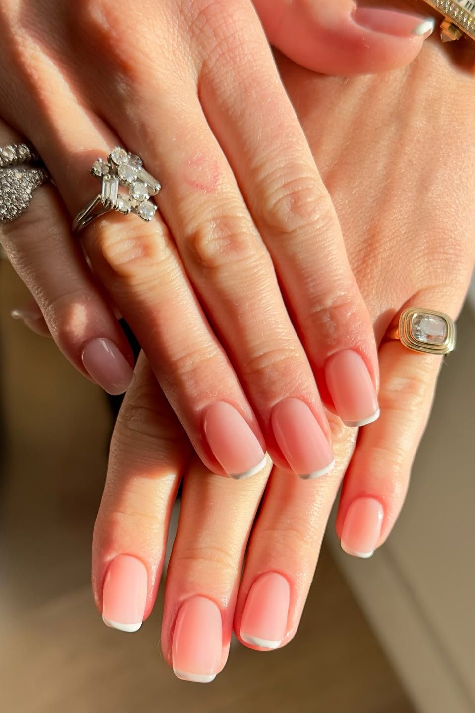 Classic French Manicure Squoval Classic French Manicure Squoval — Squoval Nails