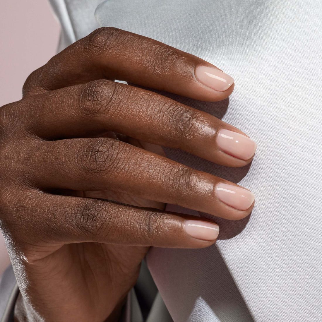 Sheer Pale Pink Nude Square Nails Sheer Pale Pink Nude Square Nails — Nails for Brown Skin