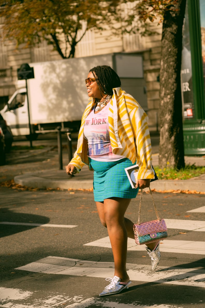 Striped Jacket and Plaid Mini Skirt for Daytime Casual Striped Jacket and Plaid Mini Skirt for Daytime Casual — Y2K Outfits