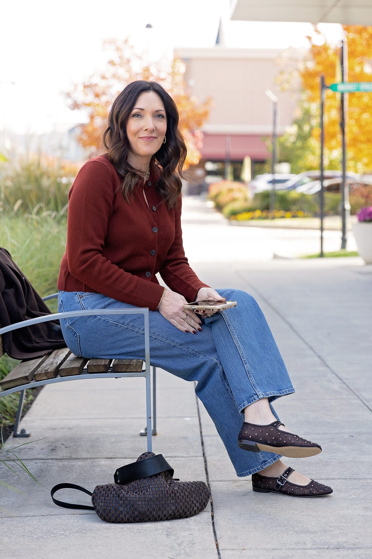 Retro Mary Janes with Wide-Leg Jeans — Decades Day Outfits