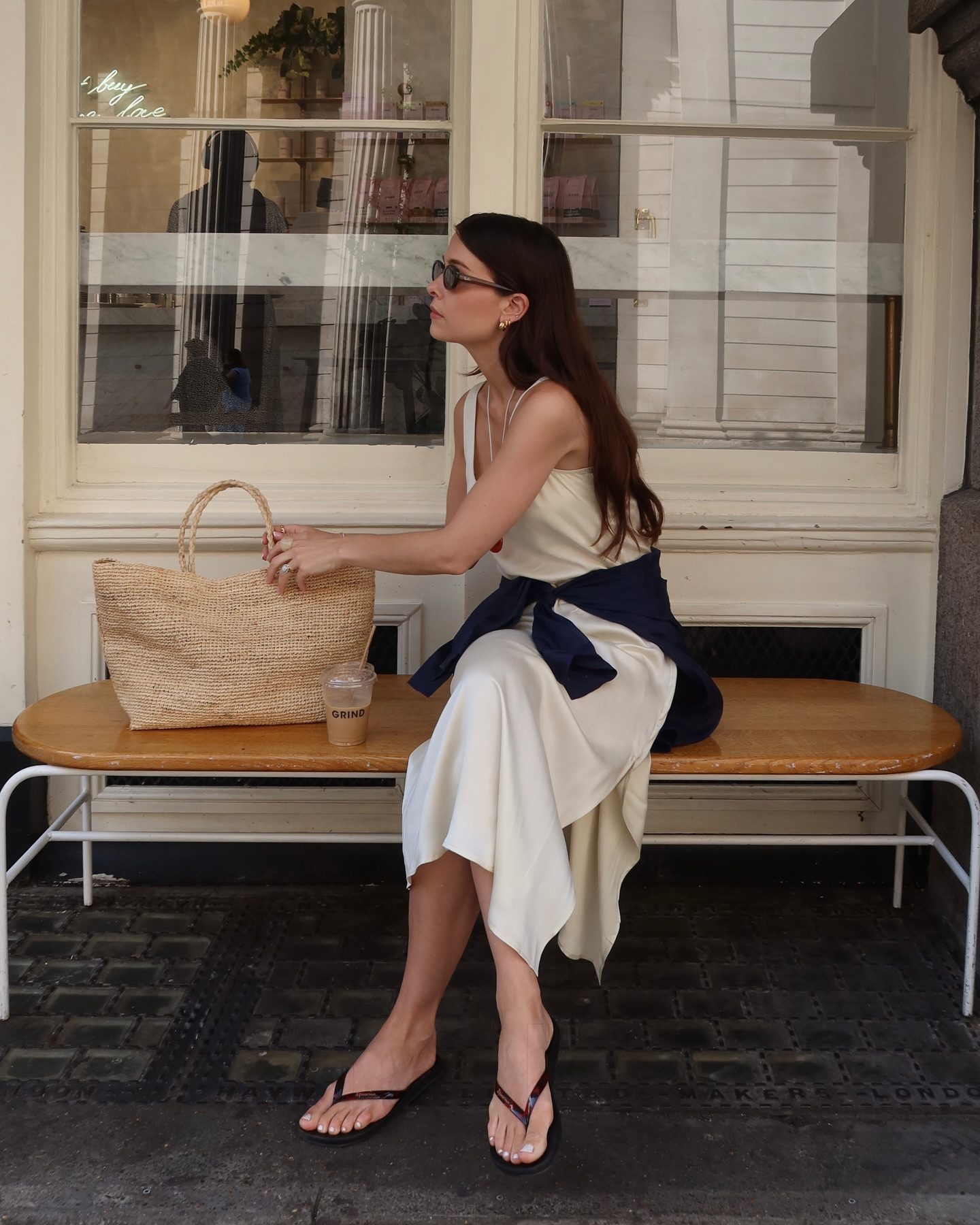 Slip Dress with Tied Sweater for Casual Comfort Slip Dress with Tied Sweater for Casual Comfort — Capsule Wardrobe