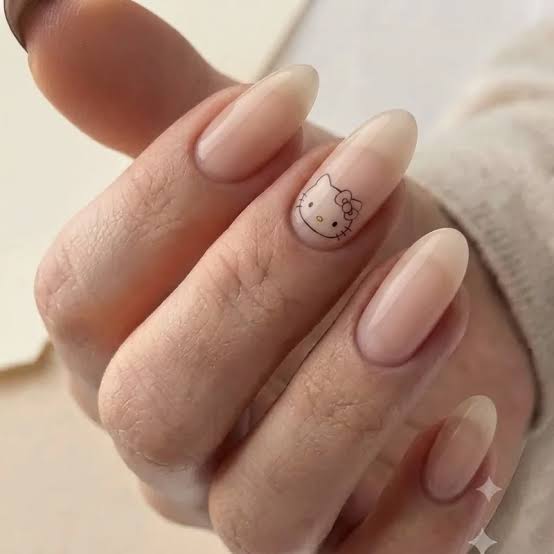 Hello Kitty Nails for Girls Who Never Outgrew the Bow | Mirellé Inspo