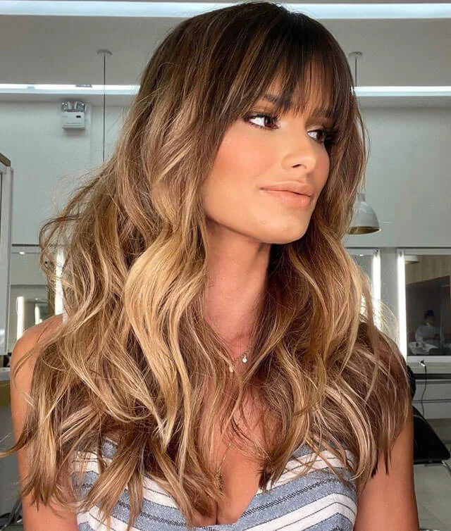 21 Birkin Bangs for Long Hair to Refresh Your Look