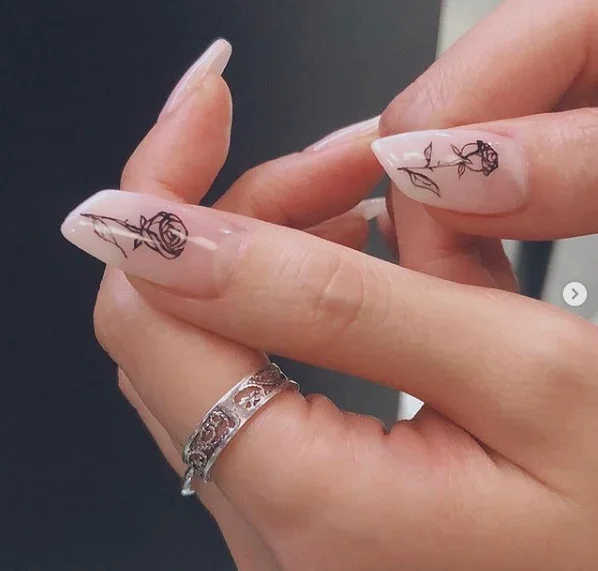 26 Lipstick Nails: The Trendy Nail Shape Everyone Is Talking About