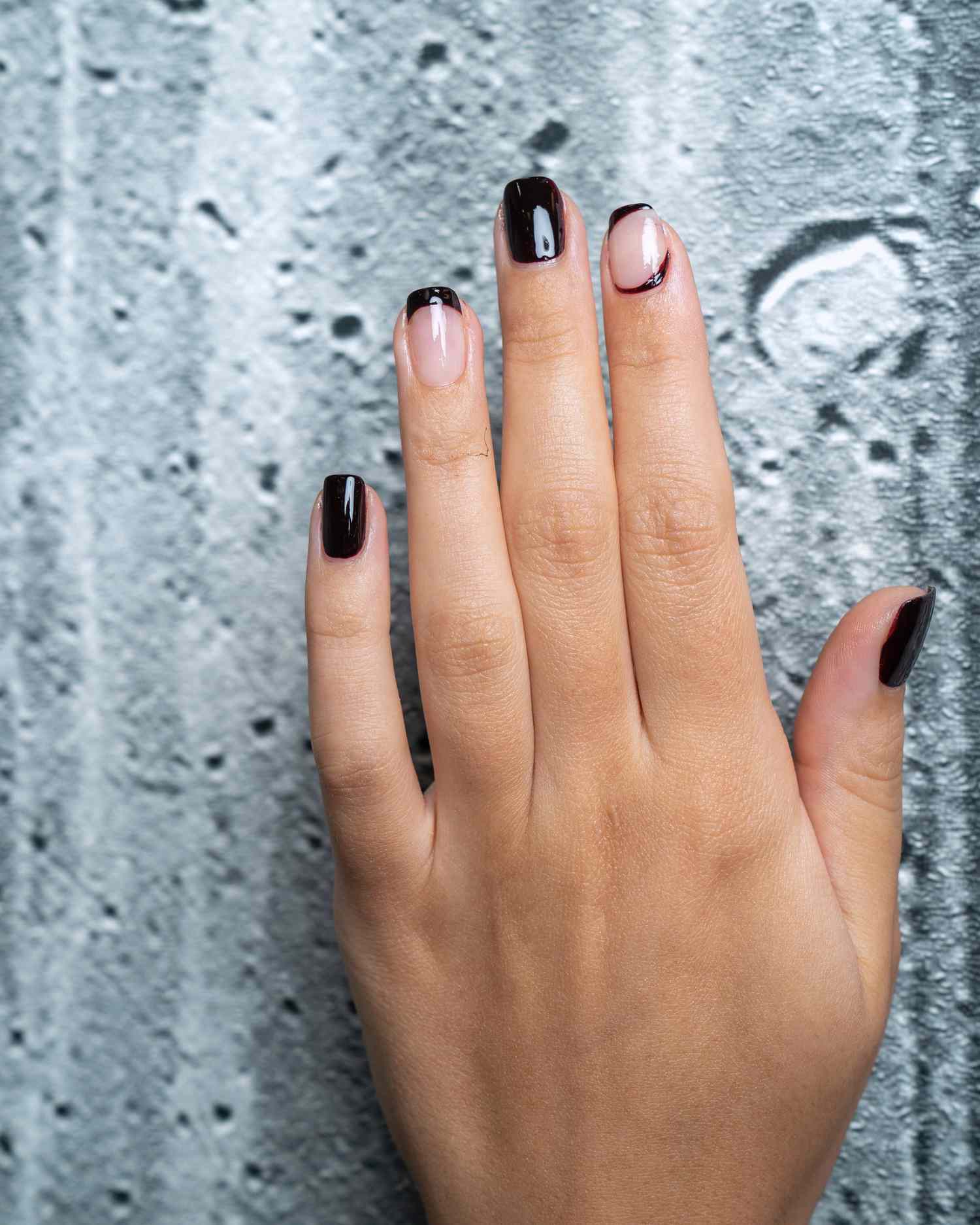 Dark Brown French Tips Visual Idea — Minimalist Nails