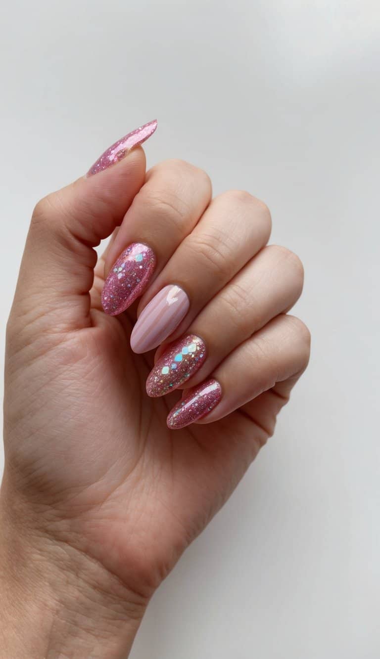 Glitter Visual Idea — Glitter Nails