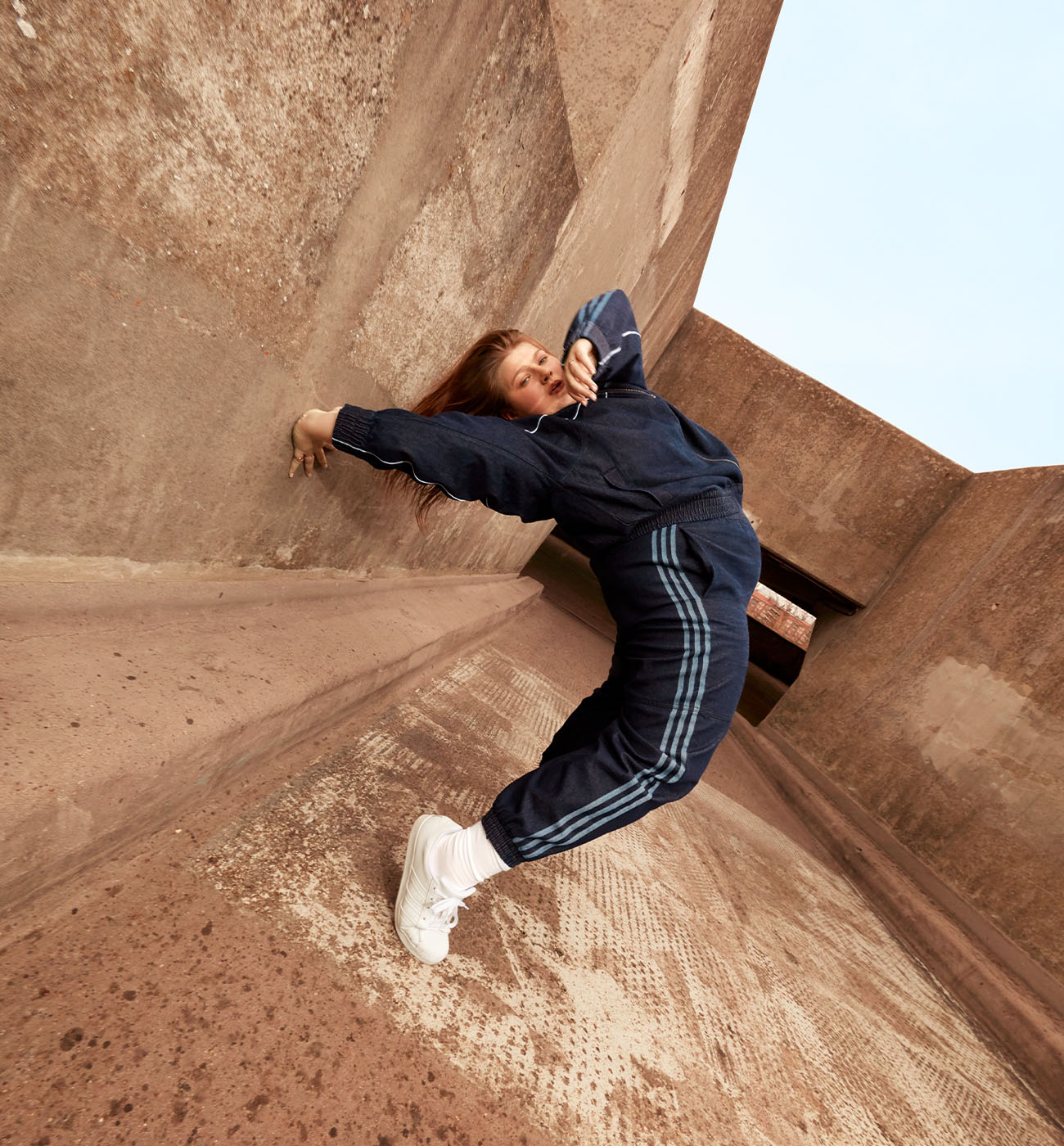 Relaxed Fit Denim Tracksuit for Athletic Dance Styles Relaxed Fit Denim Tracksuit for Athletic Dance Styles — Dance Outfits