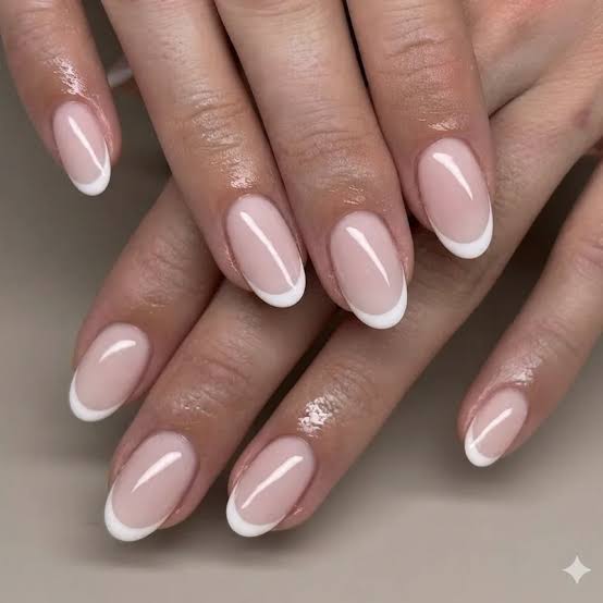 High Gloss Visual Idea — French Tip Nails