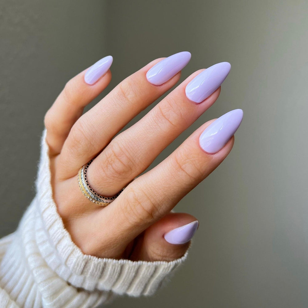 Long Almond Uniform Light Lavender Long Almond Uniform Light Lavender — Lavender Nails