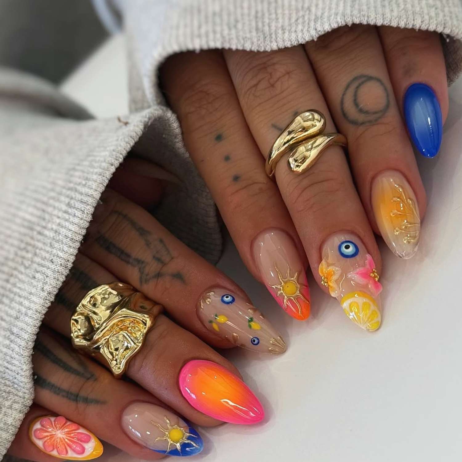 Glossy Matte Visual Idea Glossy Matte Visual Idea — Baddie Nails