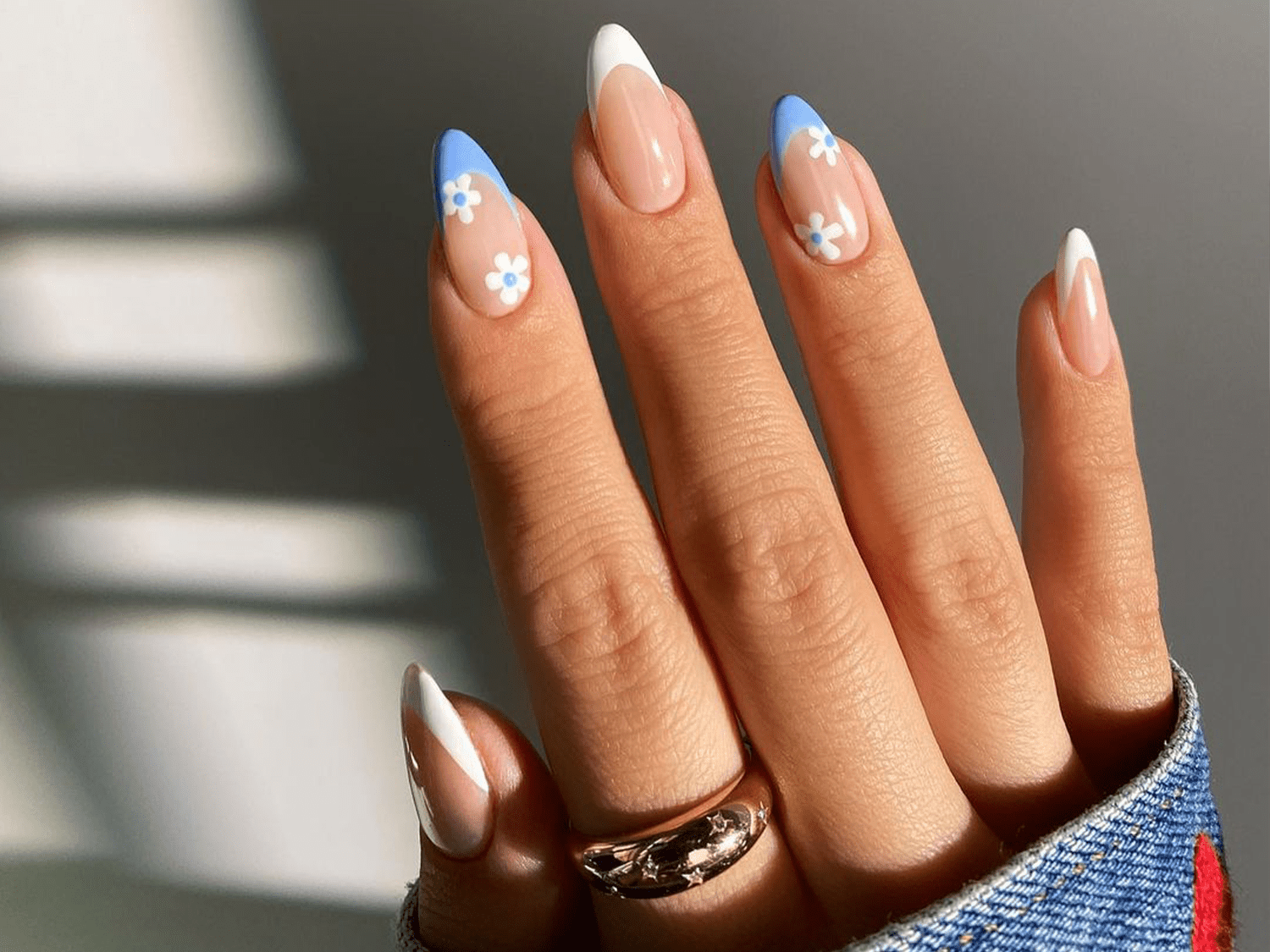 Glossy Visual Idea — French Tip Nails