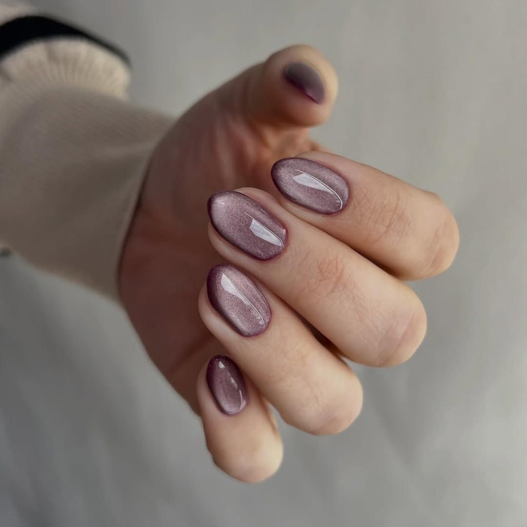 Cat-Eye Glossy Visual Idea Cat-Eye Glossy Visual Idea — Nails for Women Over 50