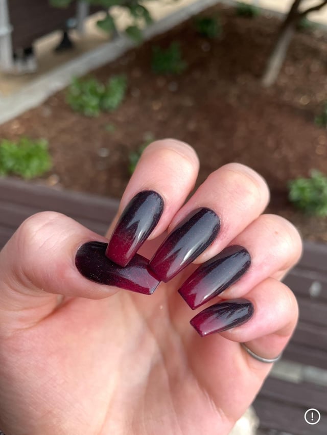 Matte Black Glitter with Red Underside Stilettos Matte Black Glitter with Red Underside Stilettos — Red and Black Nails