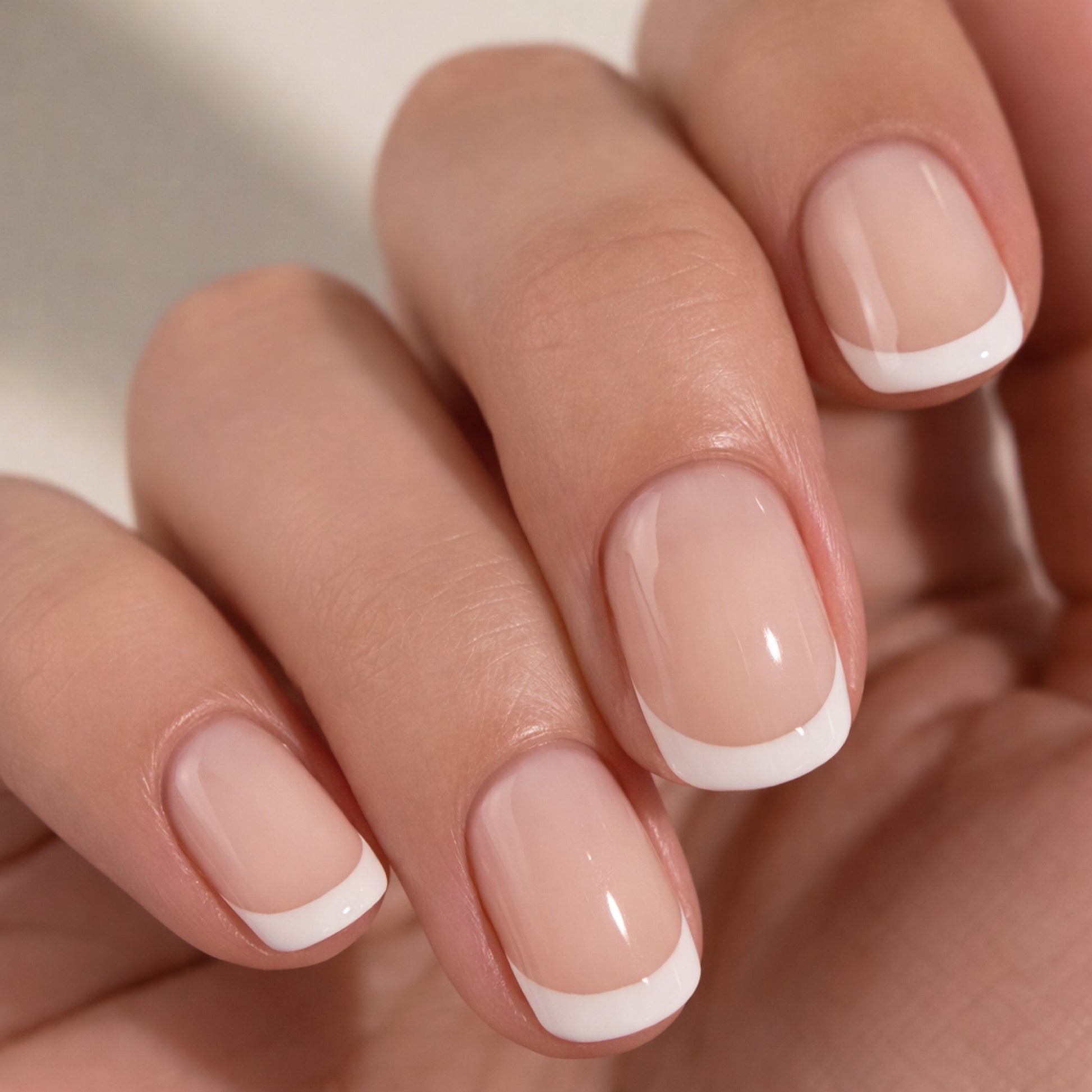 The Single Detail A Reader Notices First Classic Short Square French The Single Detail A Reader Notices First Classic Short Square French — Short Gel Nails