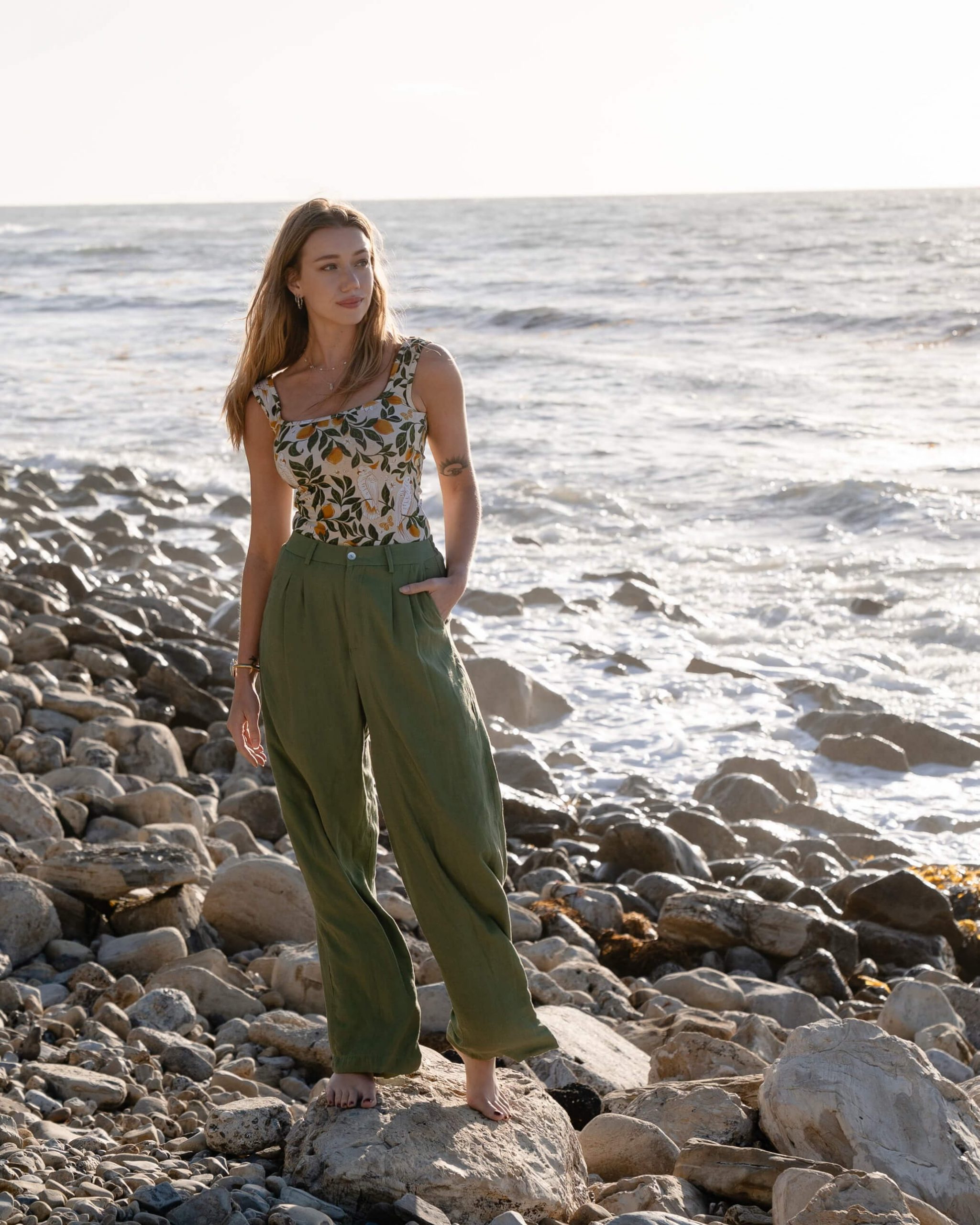 Printed Top with Wide-Leg Pants for Breezy Days Printed Top with Wide-Leg Pants for Breezy Days — Vacation Outfits