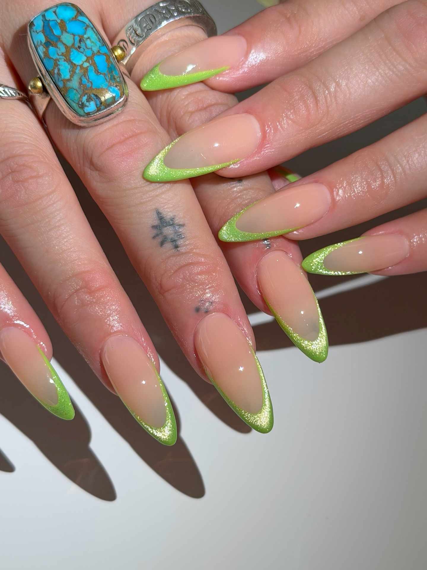 Visual Idea — Green Nails