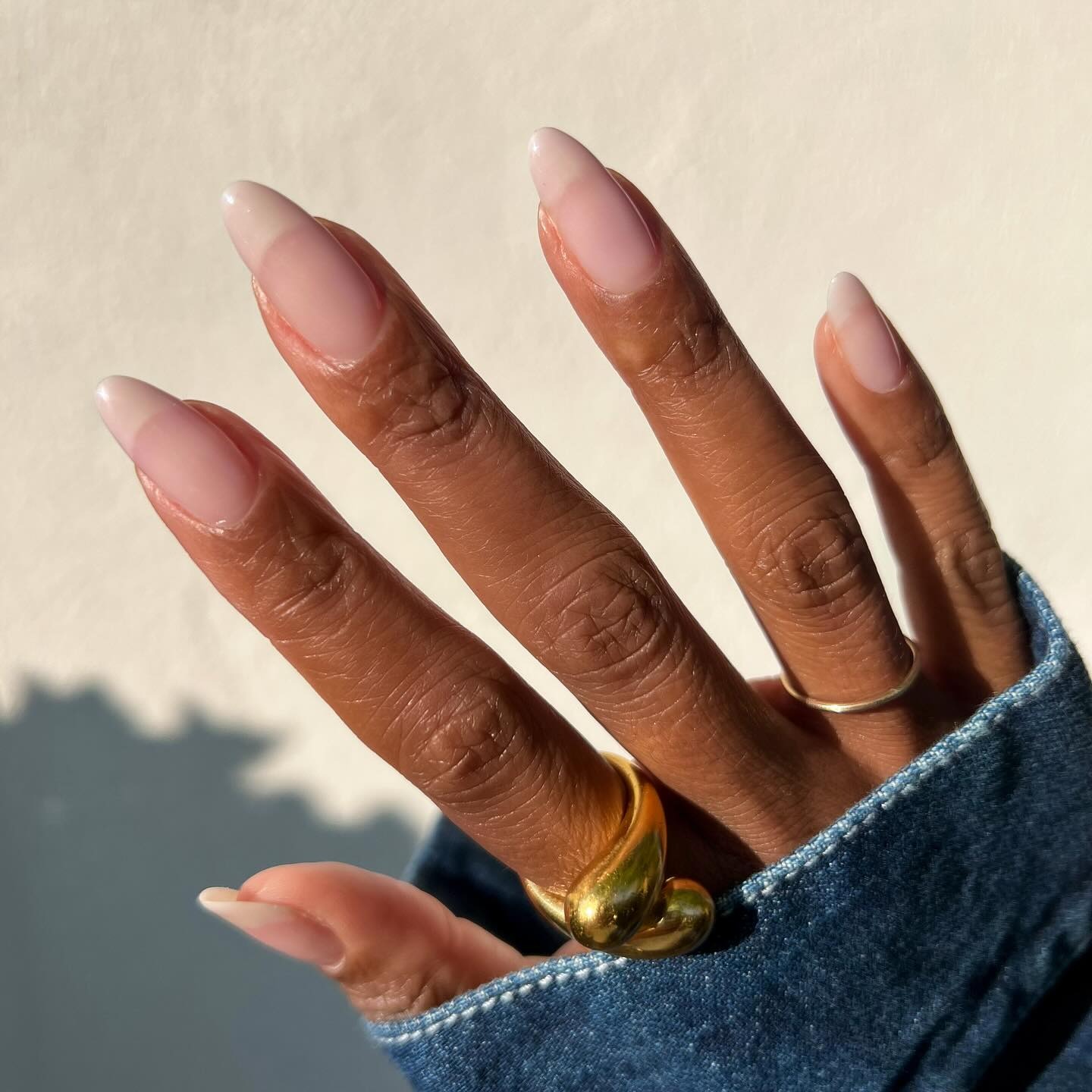 Sheer Milky Pink Oval Nails for Everyday Polish — Acrylic Nails