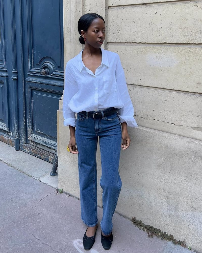 Iconic White Shirt and Jeans: The Ultimate French Casual — French Girl Outfits